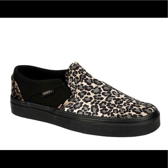 vans asher leopard